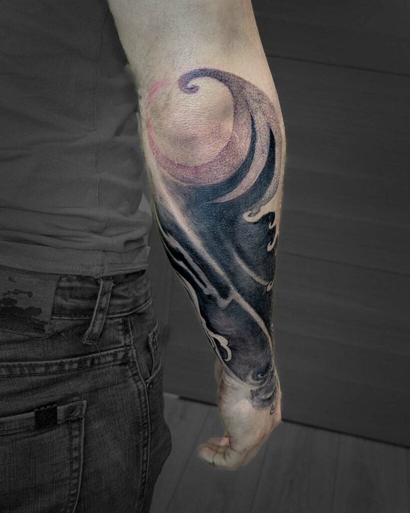 Spintattoo tatouage Lyon Brignais japonais cover avant bras