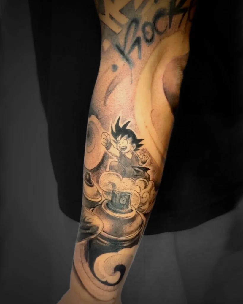 Spintattoo Lyon Brignais hip hop sleeve