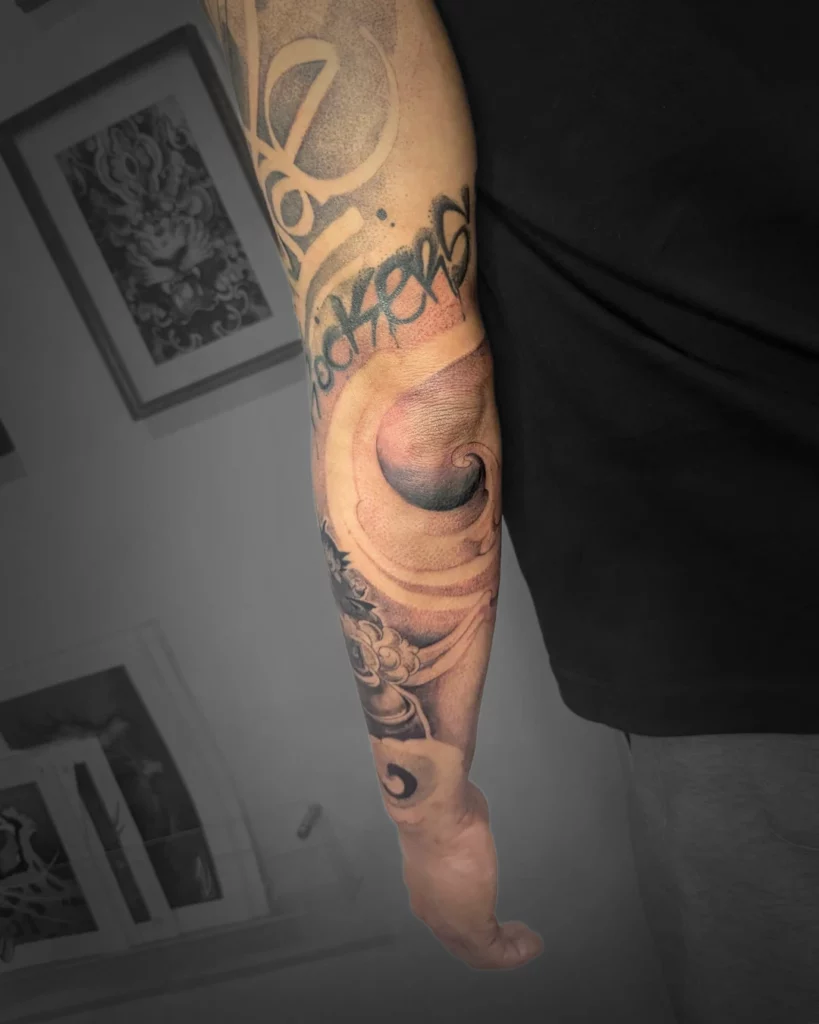 Spintattoo Lyon Brignais hip hop sleeve